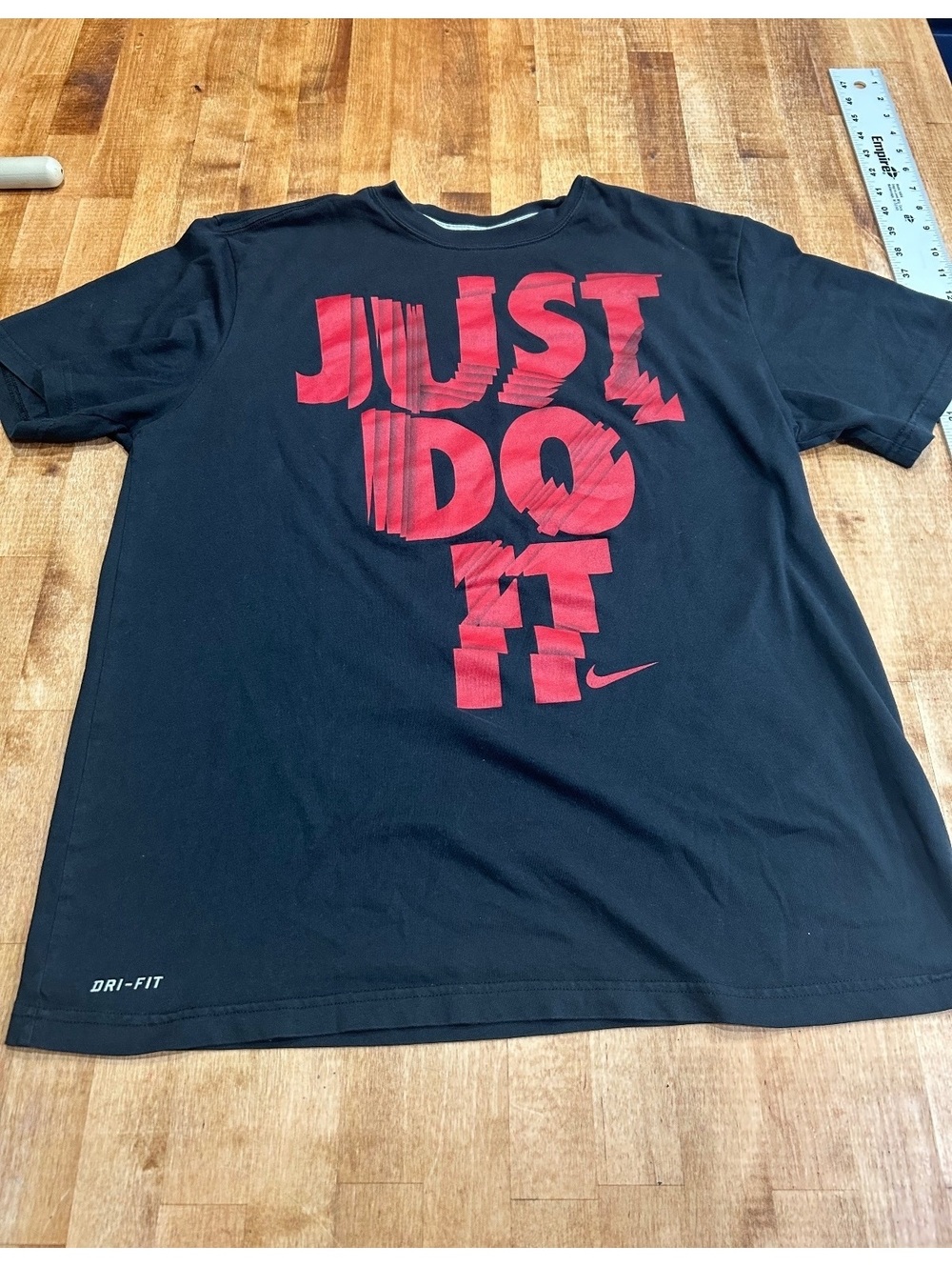 Nike Black Dri-FIT 'Just Do It' T-Shirt Size S